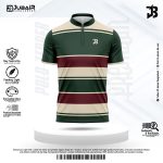 Fade-Resistant Sublimation Printed Zipper Polo Jersey
